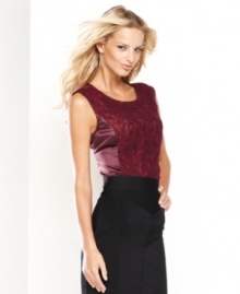 INC's seamed shell takes on a luxurious look with elegant lace. Perfect for day or night dressing, too. (Clearance) INC's seamed shell takes on a luxurious look with elegant lace. Perfect for day or night dressing, too. (Clearance)