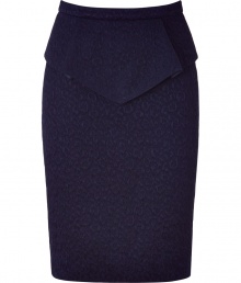 A chicly textured knit and an of the moment peplum embellishment lend this Matthew Williamson wool blend skirt its fashionable flair - Curve-hugging pencil cut with slim banded waist and decorative draped peplum - Zips at back - Seamlessly transitions from the office to parties, openings and dinners - Pair with a silk blouse, a button down or a fitted pullover and sandals or ankle booties A chicly textured knit and an of the moment peplum embellishment lend this Matthew Williamson wool blend skirt its fashionable flair - Curve-hugging pencil cut with slim banded waist and decorative draped peplum - Zips at back - Seamlessly transitions from the office to parties, openings and dinners - Pair with a silk blouse, a button down or a fitted pullover and sandals or ankle booties