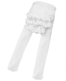 Warm 'em up. Your sweetheart will stay warm and cozy with these frilly tights from Ralph Lauren. Warm 'em up. Your sweetheart will stay warm and cozy with these frilly tights from Ralph Lauren.