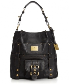 Where will you go? This adventure-chic hobo bag from Frye is loaded with high-flying style and down-to-the-earth functionality. Where will you go? This adventure-chic hobo bag from Frye is loaded with high-flying style and down-to-the-earth functionality.