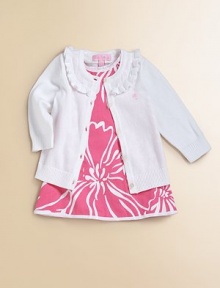 A charming layer for little ones with a darling ruffled collar and a palm-tree logo.Ruffled scoop neckButton-down placketLong sleeves with ribbed cuffsRibbed hemCottonMachine washImported A charming layer for little ones with a darling ruffled collar and a palm-tree logo.Ruffled scoop neckButton-down placketLong sleeves with ribbed cuffsRibbed hemCottonMachine washImported