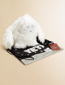 EXCLUSIVELY AT SAKS. Rumor has it that Yeti has been seen atop Saks, perhaps to get a good look at the Rockefeller Center tree. With a nod to these alleged sightings, we present a soft, plush version of this mythical winter guest, complete with a Saks backpack.Soft plushDrawstring backpack with Saks' snowflake motifAbout 10HRecommended for ages 3 and upPolyesterSurface washImported Please note: Book sold separately. 