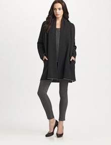 A rich blend of wool and cashmere in a double-faced knit, draped from shoulder to hem in a slouchy open-front style.High foldover necklineDropped shouldersOpen frontSlash pocketsAbout 30 from shoulder to hem70% wool/30% cashmereDry cleanImportedModel shown is 5'9½ (176cm) wearing US size Small. A rich blend of wool and cashmere in a double-faced knit, draped from shoulder to hem in a slouchy open-front style.High foldover necklineDropped shouldersOpen frontSlash pocketsAbout 30 from shoulder to hem70% wool/30% cashmereDry cleanImportedModel shown is 5'9½ (176cm) wearing US size Small.