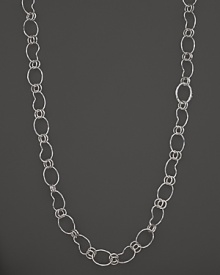 Long, graceful sterling silver kidney link chain by Ippolita.