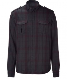 Plaid! The pattern of the season - Stylish shirt in fine cotton - With a stylish plaid in black and burgundy - Modern slim cut with ?paulettes and breast pockets - The sleeves can be pushed up casually - An awesome all-around, all-purpose favorite shirt - Perfect with jeans, corduroys or light pants Plaid! The pattern of the season - Stylish shirt in fine cotton - With a stylish plaid in black and burgundy - Modern slim cut with ?paulettes and breast pockets - The sleeves can be pushed up casually - An awesome all-around, all-purpose favorite shirt - Perfect with jeans, corduroys or light pants