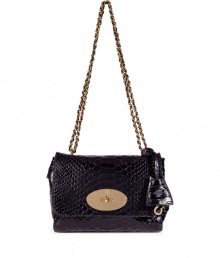 Elevate your cocktail-ready look with this snake-embossed shoulder bag from It Brit accessory label Mulberry - Rectangular envelope shape, front flap with logo turnlock closure, dual-chain strap, snake-embossed shiny leather - Style with a printed mini-dress, a slim leather jacket, and platform heels, Elevate your cocktail-ready look with this snake-embossed shoulder bag from It Brit accessory label Mulberry - Rectangular envelope shape, front flap with logo turnlock closure, dual-chain strap, snake-embossed shiny leather - Style with a printed mini-dress, a slim leather jacket, and platform heels,