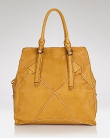 Opt for an artisan approach to accessorizing with this patchwork leather shoulder bag from Isabella Fiore, boasting a day-right shape. It's the perfect piece for giving your breezy looks a boho boost. Opt for an artisan approach to accessorizing with this patchwork leather shoulder bag from Isabella Fiore, boasting a day-right shape. It's the perfect piece for giving your breezy looks a boho boost.