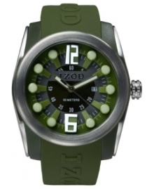 A luminous sport watch from Izod in bold green colors.