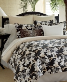 Turn your bedroom into an exotic getaway with this Tommy Bahama Home Julie Cay decorative pillow featuring a statement-making leopard print. Envelope closure.