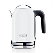 The kettle gets a dramatic makeover in Delonghi's new kMix collection. Chic, stylish and utterly fresh, this fun little number is offered in 8 brilliant shades, making a bold addition to your kitchen counter. The kettle gets a dramatic makeover in Delonghi's new kMix collection. Chic, stylish and utterly fresh, this fun little number is offered in 8 brilliant shades, making a bold addition to your kitchen counter.