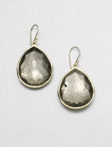 From the Rock Candy® Collection. Faceted pyrite doublet in a teardrop shape set in radiant 18k gold. 18k goldPyrite doubletDrop, about 1.5Hook backImported From the Rock Candy® Collection. Faceted pyrite doublet in a teardrop shape set in radiant 18k gold. 18k goldPyrite doubletDrop, about 1.5Hook backImported