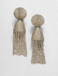 An elegant style with chic strands of link chains. BrassLength, about 3Clip-on backImported An elegant style with chic strands of link chains. BrassLength, about 3Clip-on backImported