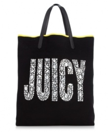 Bring a bit of bling into your everyday accessorizing with this rhinestone-embellished signature tote from Juicy Couture. Ultra-spacious and pocket-lined, it's poised to meet your everyday demands. Bring a bit of bling into your everyday accessorizing with this rhinestone-embellished signature tote from Juicy Couture. Ultra-spacious and pocket-lined, it's poised to meet your everyday demands.