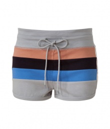 Work a cool colorblock into your casual-chic staples with Marc by Marc Jacobs bold striped shorts - Drawstring waistline, bold striped front, contrast striped sides - Form-fitting - Wear with an oversized pullover and retro sneakers Work a cool colorblock into your casual-chic staples with Marc by Marc Jacobs bold striped shorts - Drawstring waistline, bold striped front, contrast striped sides - Form-fitting - Wear with an oversized pullover and retro sneakers