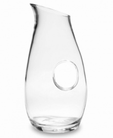 Modern style meets everyday function in this fashionable pitcher. A beautiful addition to the Tuscany stemware and barware collection from Lenox, this intriguing yet graceful piece features a smooth pierced handle design. Qualifies for Rebate Modern style meets everyday function in this fashionable pitcher. A beautiful addition to the Tuscany stemware and barware collection from Lenox, this intriguing yet graceful piece features a smooth pierced handle design. Qualifies for Rebate
