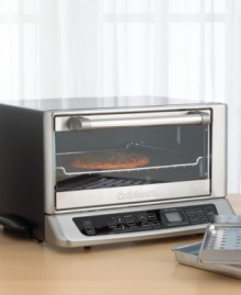 Cooking shouldn't be a guessing game - this smart toaster oven uses its Exact Heat(tm) sensor to maintain precise oven temperature. Bake, broil and toast in brilliant stainless steel with a brushed chrome commercial-style handle. Three-year limited warranty. Model TOB-155. Cooking shouldn't be a guessing game - this smart toaster oven uses its Exact Heat(tm) sensor to maintain precise oven temperature. Bake, broil and toast in brilliant stainless steel with a brushed chrome commercial-style handle. Three-year limited warranty. Model TOB-155.