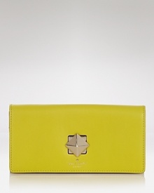 kate spade new york's ever-chic wallet gets prettier in luxurious leather with a bold turnlock closure. Equal parts practical and playful, it's perfect companion for purse or palm. kate spade new york's ever-chic wallet gets prettier in luxurious leather with a bold turnlock closure. Equal parts practical and playful, it's perfect companion for purse or palm.