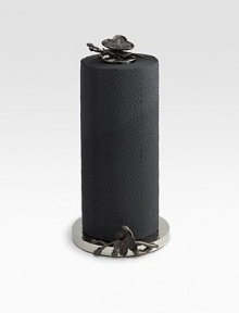 Haute couture for the kitchen, exuding the sensual ambiance of black orchids in dark hammered steel, designed by America's foremost metal artist. From the Black Orchid CollectionBlack nickle-plated stainless steel6½W X 6¼D X 13¾HHand washImported Haute couture for the kitchen, exuding the sensual ambiance of black orchids in dark hammered steel, designed by America's foremost metal artist. From the Black Orchid CollectionBlack nickle-plated stainless steel6½W X 6¼D X 13¾HHand washImported