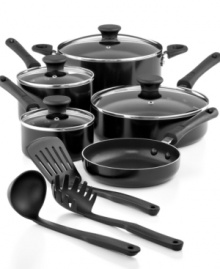 Instant kitchen! One set includes everything you need to prep your favorite meals with ease & confidence. Each smart piece is crafted from lightweight aluminum with a nonstick interior that promotes low-fat cooking, heats quickly & evenly and cleans up hassle-free in the dishwasher. Lifetime warranty. Instant kitchen! One set includes everything you need to prep your favorite meals with ease & confidence. Each smart piece is crafted from lightweight aluminum with a nonstick interior that promotes low-fat cooking, heats quickly & evenly and cleans up hassle-free in the dishwasher. Lifetime warranty.