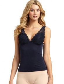 THE LOOKFeatures slimming Happy Technology for pain-free shapingEmbroidered lace bust with scalloped trimAdjustable spaghetti strapsTHE FITAbout 21 from shoulder to hemTHE MATERIAL82% polyester/18% elastaneLace bust: 81% nylon/19% elastaneCARE & ORIGINMachine washImportedModel shown is 5'10½ (179cm) wearing US size Small. FIT RECOMMENDATION: Order one size down as this style runs large. THE LOOKFeatures slimming Happy Technology for pain-free shapingEmbroidered lace bust with scalloped trimAdjustable spaghetti strapsTHE FITAbout 21 from shoulder to hemTHE MATERIAL82% polyester/18% elastaneLace bust: 81% nylon/19% elastaneCARE & ORIGINMachine washImportedModel shown is 5'10½ (179cm) wearing US size Small. FIT RECOMMENDATION: Order one size down as this style runs large.