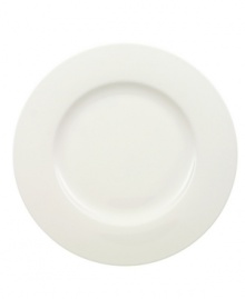 Truly timeless, these graceful Anmut dinner plates are crafted in the premium bone china of Villeroy & Boch and finished with a pure white glaze for unparalleled versatility. Truly timeless, these graceful Anmut dinner plates are crafted in the premium bone china of Villeroy & Boch and finished with a pure white glaze for unparalleled versatility.
