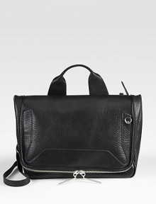 Sumptuous pebble-grain leather in a travel-ready carryall finished with a convertible crossbody strap.Top handle, 4 dropAdjustable detachable crossbody strap, 18-27½ dropTop-zip flap closureOne outside zip pocketOne inside zip pocket14W X 10H X 7DImported Sumptuous pebble-grain leather in a travel-ready carryall finished with a convertible crossbody strap.Top handle, 4 dropAdjustable detachable crossbody strap, 18-27½ dropTop-zip flap closureOne outside zip pocketOne inside zip pocket14W X 10H X 7DImported