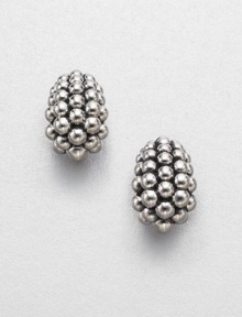 From the Signature Caviar Collection. A beautifully crafted sterling silver design that carries the iconic texture of the brand. Sterling silverSize, about .9Post backImported From the Signature Caviar Collection. A beautifully crafted sterling silver design that carries the iconic texture of the brand. Sterling silverSize, about .9Post backImported