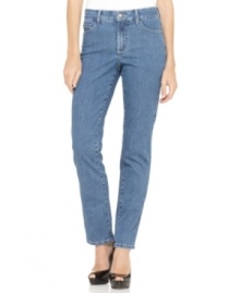 Not Your Daughter's Jeans' skinny-leg silhouette and medium-blue wash are perfect for spring! Pair with a floral-printed blouse and wedges for breezy style, or tuck in a top and wear with pretty flats for a polished casual look. Not Your Daughter's Jeans' skinny-leg silhouette and medium-blue wash are perfect for spring! Pair with a floral-printed blouse and wedges for breezy style, or tuck in a top and wear with pretty flats for a polished casual look.