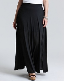 Elevate your everyday repertoire with this Nation LTD Plus maxi skirt in city-chic black. Team with a concert tee for glamour with a tough-edge twist. Elevate your everyday repertoire with this Nation LTD Plus maxi skirt in city-chic black. Team with a concert tee for glamour with a tough-edge twist.