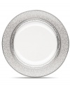 Relive the imperial grandeur with Noritake Odessa Platinum fine bone china. The collection of accent plates, with intricate platinum detailing, helps elevate your special occasions to something extraordinary. Coordinate with table settings and a full range of accessories.