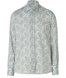 A modernized psychedelic paisley print covers this sleek button down from Etro - Spread collar, long sleeves, front button placket, slim fit, all-over print - Style with a velvet blazer, straight leg jeans, and ankle boots A modernized psychedelic paisley print covers this sleek button down from Etro - Spread collar, long sleeves, front button placket, slim fit, all-over print - Style with a velvet blazer, straight leg jeans, and ankle boots