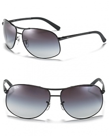 A sleek design and legendary heritage make Ray-Ban aviators sunny day essentials. A sleek design and legendary heritage make Ray-Ban aviators sunny day essentials.