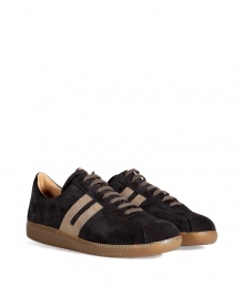 Stylish and comfortable, Ludwig Reiters two-tone suede sneakers are a smart and sporty choice for chic daytime looks - Round toe, tonal laces, soft leather lining, sturdy natural rubber sole - Team with everything from tees and jeans, to button-downs and tailored trousers Stylish and comfortable, Ludwig Reiters two-tone suede sneakers are a smart and sporty choice for chic daytime looks - Round toe, tonal laces, soft leather lining, sturdy natural rubber sole - Team with everything from tees and jeans, to button-downs and tailored trousers