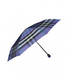 Perfect for tucking away into your handbag, Burberry Londons folding umbrella is fun way to carry the brands iconic check - Allover check, wraparound strap with snap - The perfect finish to sleek trench coats and rubber rain boots