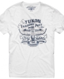 Capture the pioneer spirit of the West with this Yukon Post t-shirt from Lucky Brand.