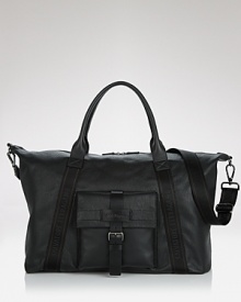 The quality of the materials make all the difference, as is the case with this extraordinary duffel, wrought in immaculate, textured leather for premier luxury wherever you travel. The quality of the materials make all the difference, as is the case with this extraordinary duffel, wrought in immaculate, textured leather for premier luxury wherever you travel.