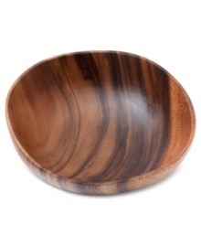 A real natural, the Acacia Wood cereal bowl celebrates the earth's bounty with a rich grain and russet-brown hue. By Marcela for Prima Design. A real natural, the Acacia Wood cereal bowl celebrates the earth's bounty with a rich grain and russet-brown hue. By Marcela for Prima Design.