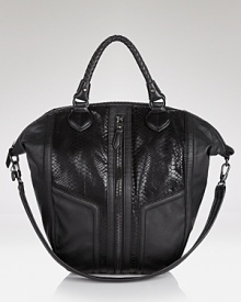 Daytime style gets a downtown edge with this python-embossed tote from Sam Edelman. In an on-trend texture, it will bring a fashion-forward finish to your look. Daytime style gets a downtown edge with this python-embossed tote from Sam Edelman. In an on-trend texture, it will bring a fashion-forward finish to your look.