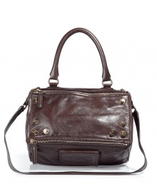 Luxurious bag in brown leather - the It-bag, Pandora, the status bag from the Givenchy advertising - slim and rectangular, with top zip - shorter carry handle, one extra longer shoulder strap - a mix of cool and sexy - works with all sharp biker outfits as well as your LBD Luxurious bag in brown leather - the It-bag, Pandora, the status bag from the Givenchy advertising - slim and rectangular, with top zip - shorter carry handle, one extra longer shoulder strap - a mix of cool and sexy - works with all sharp biker outfits as well as your LBD