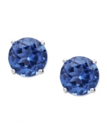 Celebrate your favorite month of the year with these December birthstone earrings by CRISLU. Stud earrings feature round-cut, blue topaz-colored cubic zirconias (3 ct. t.w.) set in sterling silver with a platinum finish. Approximate diameter: 1/4 inch. Celebrate your favorite month of the year with these December birthstone earrings by CRISLU. Stud earrings feature round-cut, blue topaz-colored cubic zirconias (3 ct. t.w.) set in sterling silver with a platinum finish. Approximate diameter: 1/4 inch.