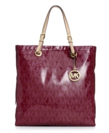 Add some signature style to your accessories arsenal with this logo print tote from MICHAEL Michael Kors. Outfitted with the iconic MK monogram and golden hardware, this posh piece is perfect for transatlantic trips or jaunts to the gym. Add some signature style to your accessories arsenal with this logo print tote from MICHAEL Michael Kors. Outfitted with the iconic MK monogram and golden hardware, this posh piece is perfect for transatlantic trips or jaunts to the gym.