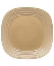 With the look of hand-thrown pottery in hard-wearing stoneware, the Swirl square dinner plate from Mikasa enhances casual meals with fuss-free elegance. A matte finish with glazed accents adds stylish distinction to a serene tan hue. With the look of hand-thrown pottery in hard-wearing stoneware, the Swirl square dinner plate from Mikasa enhances casual meals with fuss-free elegance. A matte finish with glazed accents adds stylish distinction to a serene tan hue.