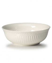 Throughout the world, the name Mikasa is synonymous with unparalleled taste and quality in fine tableware, giftware, and collectibles. The lovely neoclassical Italian Countryside dinnerware and dishes collection by Mikasa brings the ease of sunny Italy to your informal entertaining, in creamy white glazed stoneware. Throughout the world, the name Mikasa is synonymous with unparalleled taste and quality in fine tableware, giftware, and collectibles. The lovely neoclassical Italian Countryside dinnerware and dishes collection by Mikasa brings the ease of sunny Italy to your informal entertaining, in creamy white glazed stoneware.