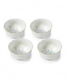 An inspiration for home chefs, Mikasa's Botanical Bouquet cereal bowls feature everyday porcelain garnished with garden-fresh sage, rosemary and thyme. With scalloped edge. An inspiration for home chefs, Mikasa's Botanical Bouquet cereal bowls feature everyday porcelain garnished with garden-fresh sage, rosemary and thyme. With scalloped edge.