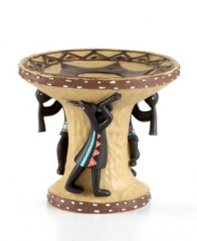 Revered by Native Americans, Kokopelli gives your bathroom an authentically Southwestern vibe. Saddle stitching frames the dancing deity as he makes his way around this raised soap dish. A dimpled surface and unique diamond pattern add unique touches. Revered by Native Americans, Kokopelli gives your bathroom an authentically Southwestern vibe. Saddle stitching frames the dancing deity as he makes his way around this raised soap dish. A dimpled surface and unique diamond pattern add unique touches.