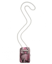 Have a spring fling with this adventure-ready design from Nine West. Easily stores your phone, cash, cards and ID, while keeping chic with a shiny chain shoulder strap. Have a spring fling with this adventure-ready design from Nine West. Easily stores your phone, cash, cards and ID, while keeping chic with a shiny chain shoulder strap.