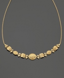 Opt for a look of timeless elegance with this beautiful 14k gold necklace. Approximate length: 16 inches. Opt for a look of timeless elegance with this beautiful 14k gold necklace. Approximate length: 16 inches.