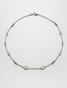 From the Estate Collection. A graduated style of beautifully faceted canary crystal stones set in intricately detailed, sterling silver on a textured link chain. Canary crystalsSterling silverLength, about 17Lobster clasp closureImported From the Estate Collection. A graduated style of beautifully faceted canary crystal stones set in intricately detailed, sterling silver on a textured link chain. Canary crystalsSterling silverLength, about 17Lobster clasp closureImported