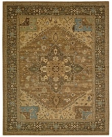 Supremely intricate in design, the Legacy area rug from Nourison presents a timeless medallion and leaf motif inspired by ancient Persian textiles. Machine woven from the highest quality wool and meticulously dyed for a richly varied color palette to bring a unique accent of luxury to the home. Supremely intricate in design, the Legacy area rug from Nourison presents a timeless medallion and leaf motif inspired by ancient Persian textiles. Machine woven from the highest quality wool and meticulously dyed for a richly varied color palette to bring a unique accent of luxury to the home.
