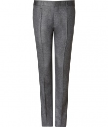 Exquisitely tailored for a flawless fit, Marc by Marc Jacobs soft cashmere-silk pants are a luxe wardrobe staple guaranteed to give your look a seamlessly sophisticated edge - Side and buttoned back slit pockets, hidden hook closure, belt loops - Contemporary tailored fit - Wear with an immaculately cut shirt and matching blazer Exquisitely tailored for a flawless fit, Marc by Marc Jacobs soft cashmere-silk pants are a luxe wardrobe staple guaranteed to give your look a seamlessly sophisticated edge - Side and buttoned back slit pockets, hidden hook closure, belt loops - Contemporary tailored fit - Wear with an immaculately cut shirt and matching blazer